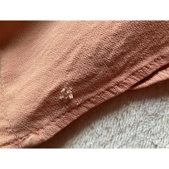 Zara trf womens size Medium maxi dress blush pink bows (see flaws) - Picture 7 of 11